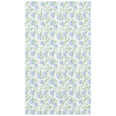 Blauw Hydrangea Patroon Waterverf Bloem Botanisch Tafelkleed (Voorkant)