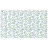Blauw Hydrangea Patroon Waterverf Bloem Botanisch Tafelkleed (Voorkant (Horizontaal))