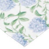 Blauw Hydrangea Patroon Waterverf Bloem Botanisch Tafelkleed (Gekanteld)