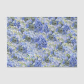 Blauw Hydrangeas Patroonpapier Tissuepapier (Voorkant)