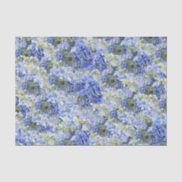 Blauw Hydrangeas Patroonpapier Tissuepapier