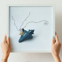 Blauw hygge strand decor oceaan thema gedicht kust