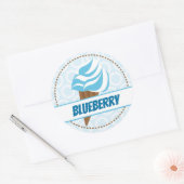 Blauw Ice Cream Circle Label (Envelop)