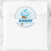 Blauw Ice Cream Circle Label (Tas)