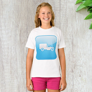 Blauw Icoon Leveringswagen Logistiek Verzending T-shirt