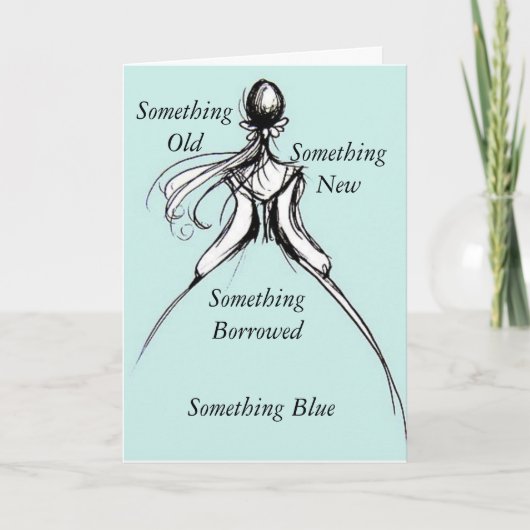 Blauw iets kaart (Voorkant)