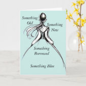 Blauw iets kaart (Gele Bloem)