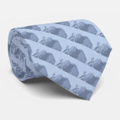 Blauw ijs 4 Stropdas (Opgerold)