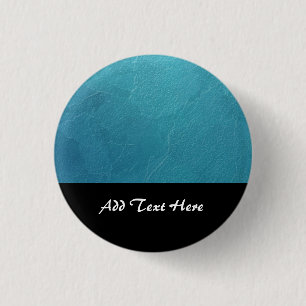 Blauw IJs Abstract Kunstwerk Ronde Button 3,2 Cm
