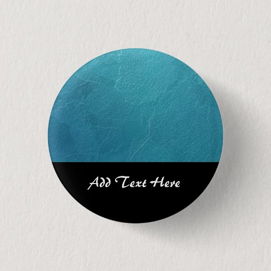 Blauw IJs Abstract Kunstwerk Ronde Button 3,2 Cm (Voorkant)