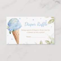 Blauw Ijs Baby Shower Luier Raffle
