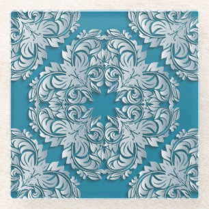 Blauw Ijs Design Glas Onderzetter