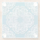 Blauw Ijs Design Glas Onderzetter (Achterkant)