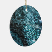 Blauw ijs in een ijskolf, IJsland Keramisch Ornament (Rechts)