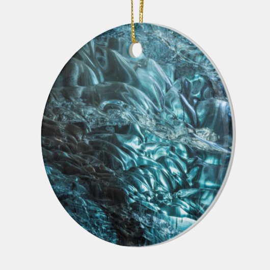 Blauw ijs in een ijskolf, IJsland Keramisch Ornament (Links)