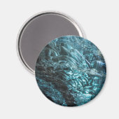 Blauw ijs in een ijskolf, IJsland Magneet (Voorkant / Achterkant)