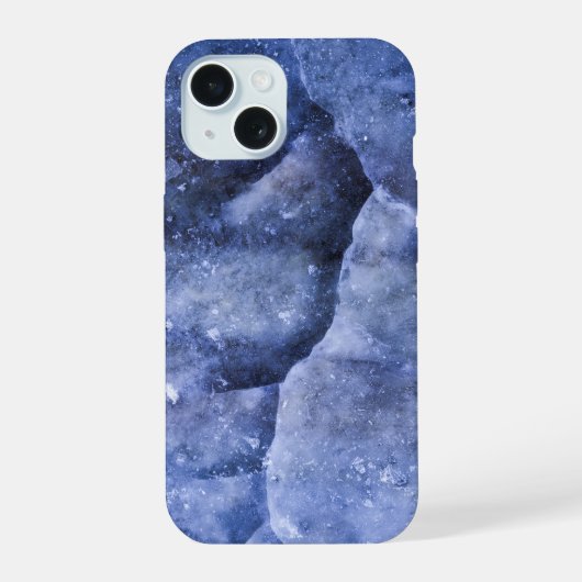 Blauw Ijs iPhone 15 Case (Achterkant)