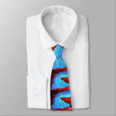 blauw ijs op rood stropdas (Gebonden)