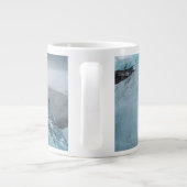 Blauw ijs op strandkaap, IJsland Grote Koffiekop (Achterkant)