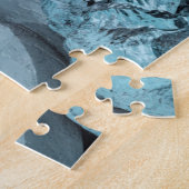Blauw ijs op strandkaap, IJsland Legpuzzel (Zijkant)