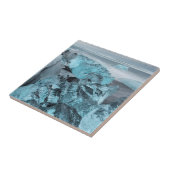 Blauw ijs op strandkaap, IJsland Tegeltje (Zijkant)