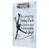 Blauw ijs verbluffende beeldenschaatsenbus klembord (Links)