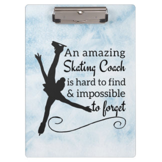 Blauw ijs verbluffende beeldenschaatsenbus klembord