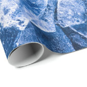 Blauw ijs voor warme zomer cadeaupapier (Rol Hoek)