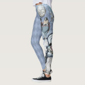 Blauw ijs zilver Alice in Wonderland Leggings (Links)
