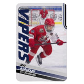 Blauw ijshockeyruilkaart magneet (Verticaal)