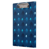 Blauw ijshockeyspeler patroon klembord (Links)