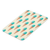 Blauw IJskonenpatroon, lichtgeel Magneet (Linkerzijde)