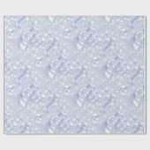 Blauw ijskoud voor weddenschappen cadeaupapier (Vlak)