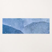 Blauw ijsoppervlak yogamat (Voorkant (horizontaal))