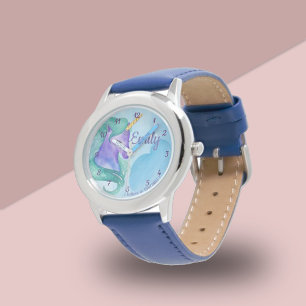    Blauw Ik geloof in Eenhoorns   KINDER   Horloge