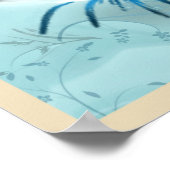 Blauw in het gezicht poster (Hoek)