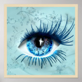 Blauw in het gezicht poster (Voorkant)