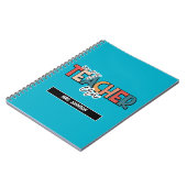 Blauw in het tijdperk van mijn leraar notitieboek (Linkerzijde)