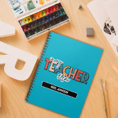 Blauw in het tijdperk van mijn leraar notitieboek