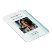 Blauw in liefdevolle herinnering Elegant begrafeni Magneet (Rechterzijde)