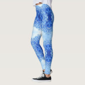 Blauw-Indiase design leggings yoga pant (Links)