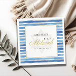 BLAUW INDIGO WATERVERF STRIPES BAR BBT MITZVAH SERVET<br><div class="desc">Als je nog meer aanpassingen of andere overeenkomende objecten nodig hebt,  kun je contact met me opnemen op info@yellowfebstudio.com</div>