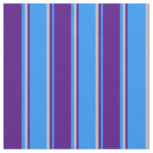 Blauw, indigokleurig en grijs gekleurd strips stof
