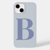 Blauw Initiaal Naam Gepersonaliseerd Monogram Ontw Case-Mate iPhone Case (Achterkant)