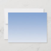 Blauw Initieel Persoonlijk Monogram Koppel Notitiekaartje (Achterkant)
