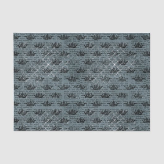 blauw inkoulage tissuepapier (Voorkant)