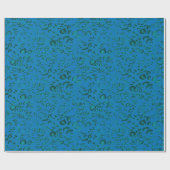 Blauw inpakpapier met een geometrisch patroon (Vlak)