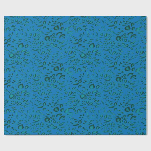 Blauw inpakpapier met een geometrisch patroon (Vlak)