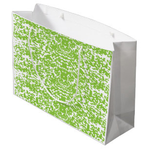 Blauw inpakpapier met een repetitieve witte sneeuw groot cadeauzakje