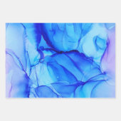 Blauw Inpakpapier Vel (Voorkant 3)